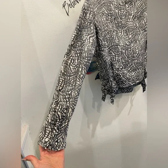 Iro ‘Jeff’ print leather asymmetrical jacket sz 1